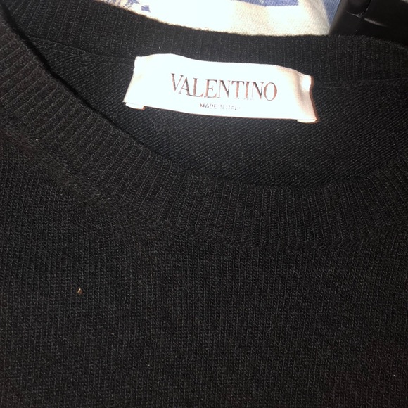 Valentino Women Black Sweater Virgin Wool, Cashmer - Picture 3 of 4